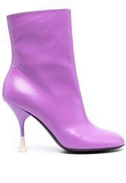 3juin 100mm leather ankle boots - Viola