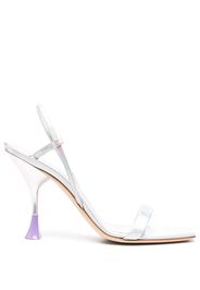 3juin Ischia iridescent-effect sandals - Argento