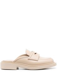 3juin almond-toe leather mules - Toni neutri