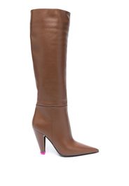 3juin 105mm leather knee-length boots - Marrone