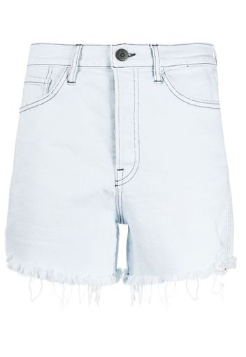 frayed-hem denim shorts