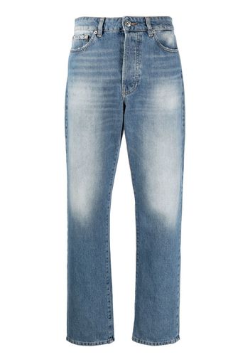 3x1 distressed straight-leg jeans - CAT CLAW