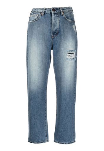 3x1 cropped flare jeans - Blu