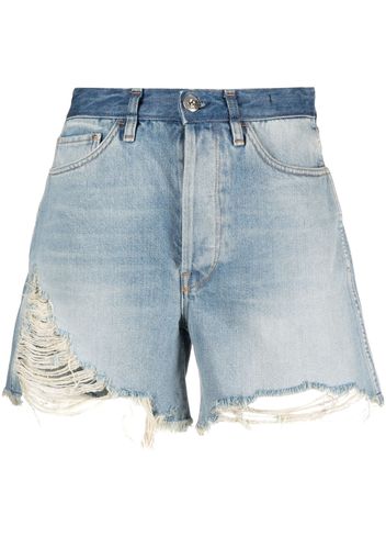 3x1 Blake raw-cut denim shorts - Blu