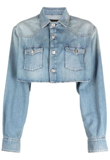 3x1 Stefy cropped denim jacket - Blu