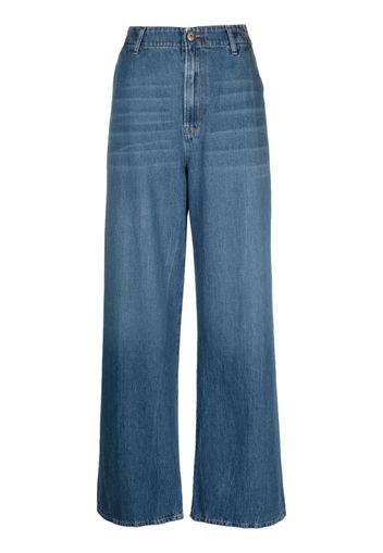 3x1 wided-leg cotton jeans - Blu