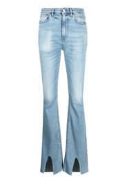 3x1 ankle slit flared jeans - Blu