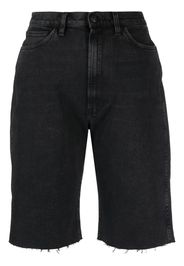 3x1 Shorts denim a vita alta - Nero