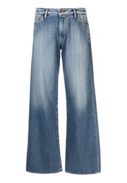 3x1 faded-effect wide-leg jeans - Blu