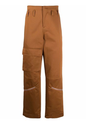 424 high-waisted cargo pants sneakers - Marrone