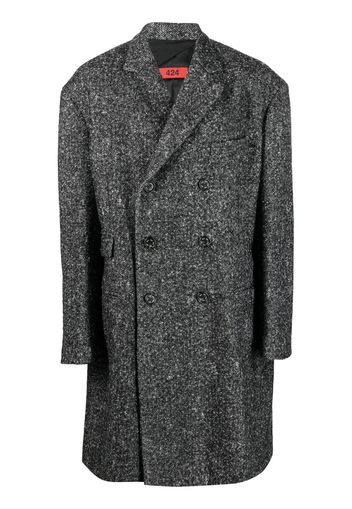 424 Black Orchid double-breasted coat - Nero