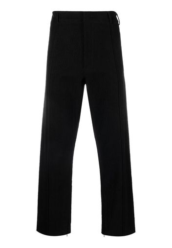 424 textured straight-leg cut trousers - Nero