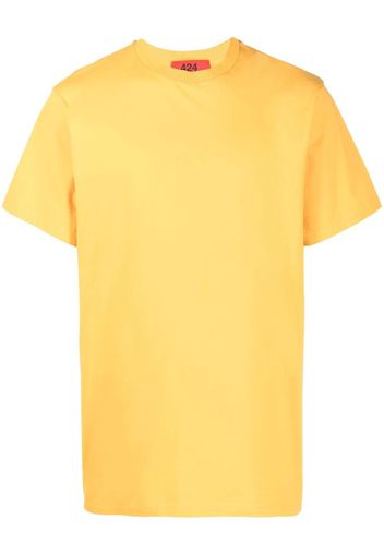 424 embroidered-logo cotton T-shirt - Giallo