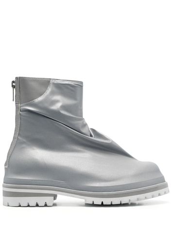 424 metallic ankle boots - Argento