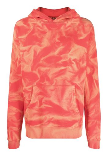 424 Felpa con fantasia tie-dye - Rosso