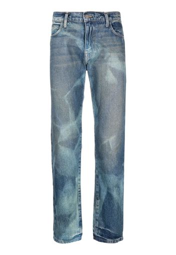 424 Jeans dritti con effetto schiarito - Blu