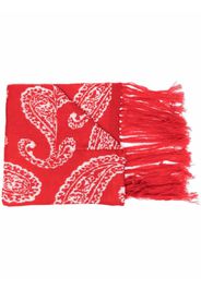 424 paisley pattern scarf - Rosso