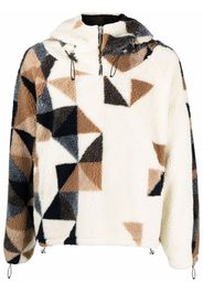 424 fleece geometric-detail sweatshirt - Toni neutri