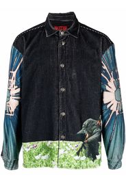 424 apocalypse garden shirt jacket - Nero