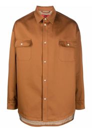 424 long-sleeve shirt jacket - Toni neutri