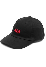 424 logo-embroidered cap - Nero