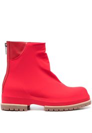 424 ankle-length satin boots - Rosso