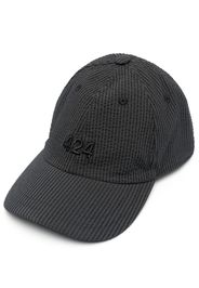 424 logo-embroidered baseball cap - Nero