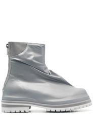 424 metallic ankle boots - Argento