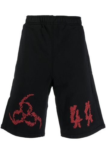 44 LABEL GROUP logo-print Bermuda shorts - Nero