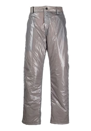 44 LABEL GROUP Group Blow Out straight-leg trousers - Grigio