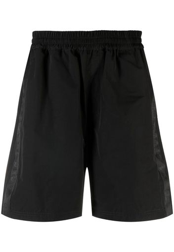 44 LABEL GROUP tonal side-stripe track shorts - Nero