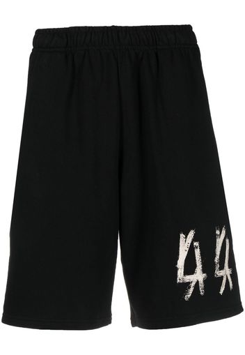 44 LABEL GROUP logo-print detail bermuda shorts - Nero