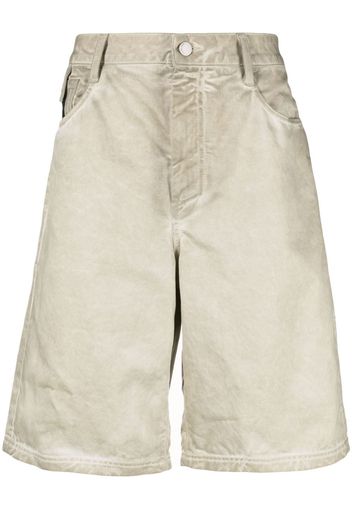 44 LABEL GROUP logo-patch five-pocket shorts - Toni neutri