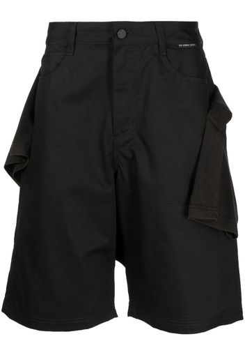 44 LABEL GROUP five-pocket cotton Bermuda shorts - Nero