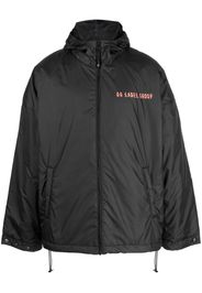 44 LABEL GROUP 44 Glass Heavy Center hooded jacket - Nero