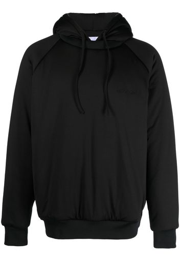 4SDESIGNS logo-embroidered hoodie - Nero