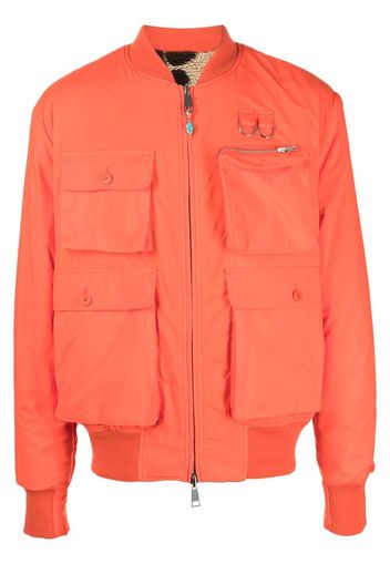 4SDESIGNS reversible four-pocket bomber jacket - Arancione