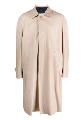 4SDESIGNS spread-collar trench coat - Toni neutri