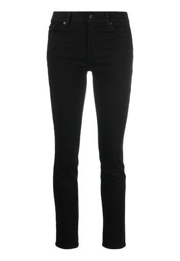 7 For All Mankind mid-rise skinny jeans - Nero