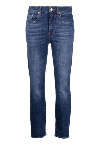 7 For All Mankind low-rise skinny jeans - Blu