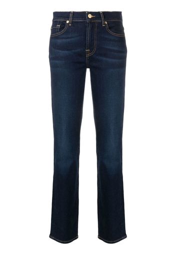 7 For All Mankind Jeans dritti con lavaggio scuro - Blu