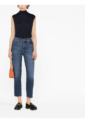 7 For All Mankind Jeans crop skinny - Blu