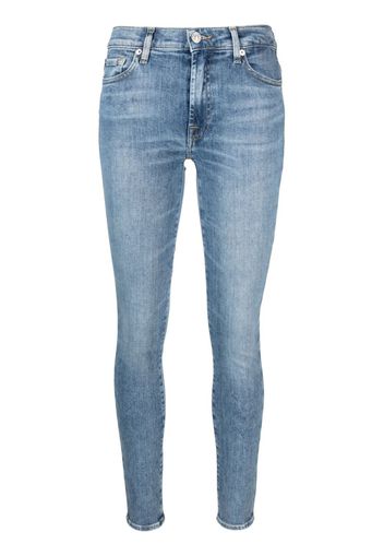 7 For All Mankind low-rise skinny jeans - Blu