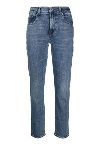 7 For All Mankind tapered slim-cut jeans - Blu