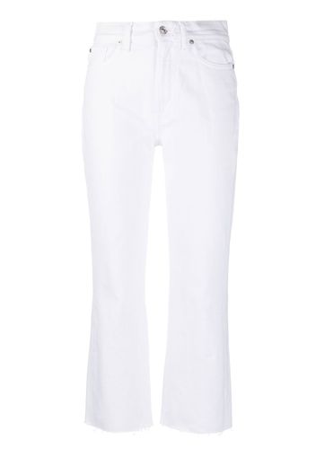 7 For All Mankind mid-rise cropped trousers - Bianco