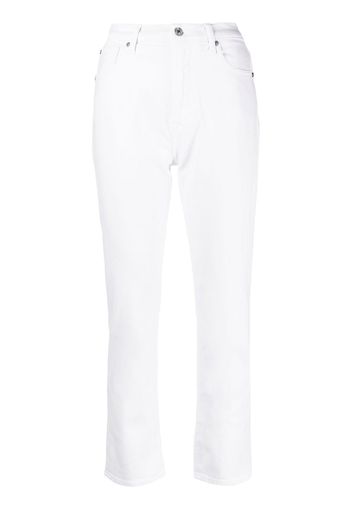 7 For All Mankind cropped slim-fit jeans - Bianco