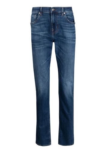 7 For All Mankind straight-leg slim-cut jeans - Blu