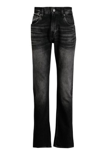 7 For All Mankind straight-leg washed jeans - Nero