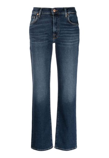 7 For All Mankind mid-rise straight-leg jeans - Blu