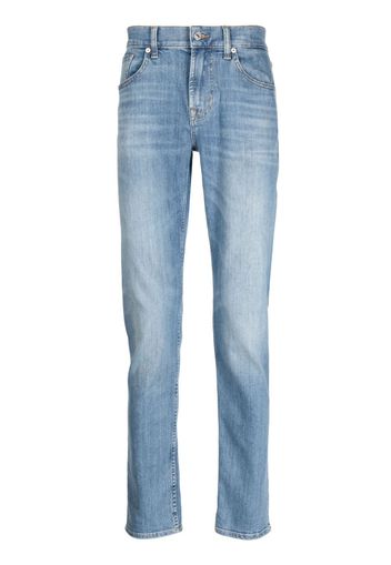 7 For All Mankind mid-rise slim-cut jeans - Blu